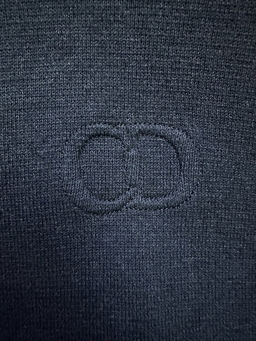 ディオール CDロゴ刺繍ニットジップアップカーディガン