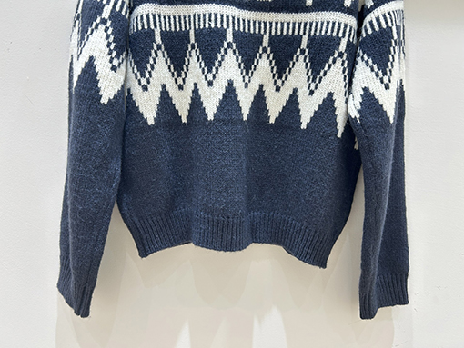 ディオール ダイヤモンド柄ニットクルーネックプルオーバーセーター