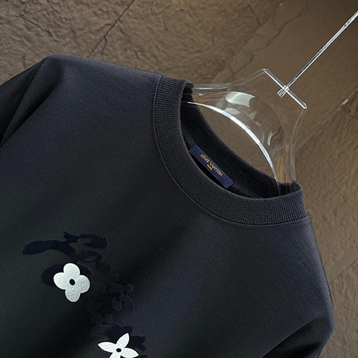 ルイヴィトン クラックシルバーロゴ フロッククルーネックスウェットシャツ