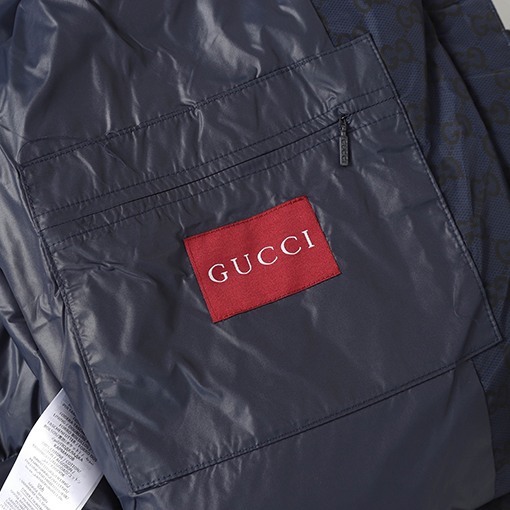 グッチ 新しいグラデーションオールオーバープリントジップアップコットンジャケット