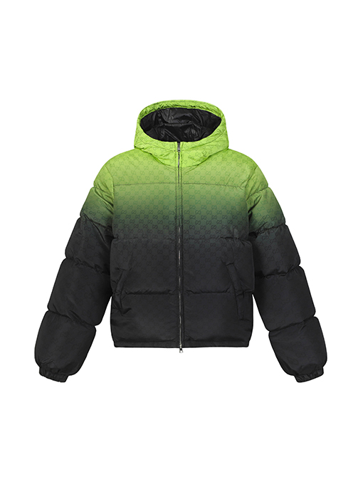 グッチ 新しいグラデーションオールオーバープリントジップアップコットンジャケット