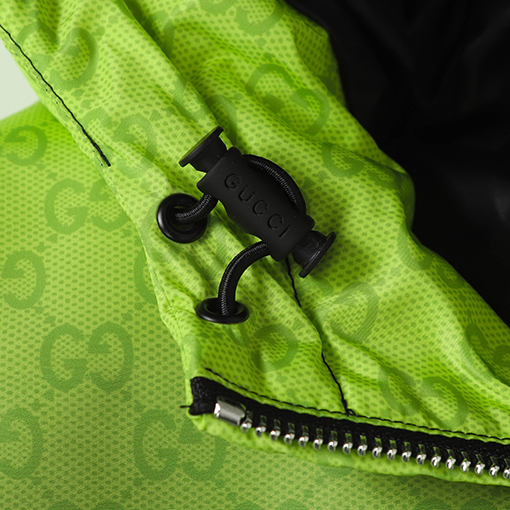 グッチ 新しいグラデーションオールオーバープリントジップアップコットンジャケット