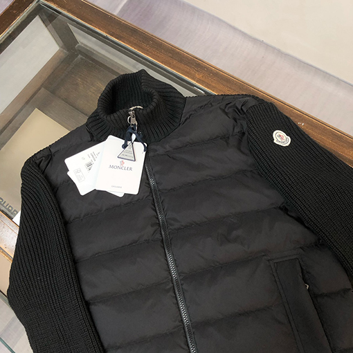 モンクレールスーパーコピー 新作ウールニットパッチワークダウンジャケット