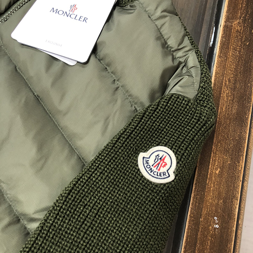 モンクレールスーパーコピー 新作ウールニットパッチワークダウンジャケット