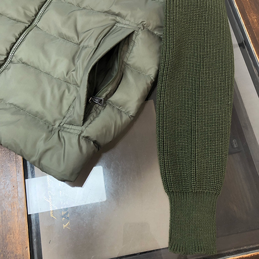 モンクレールスーパーコピー 新作ウールニットパッチワークダウンジャケット