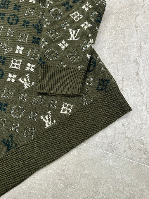 ルイヴィトン モノグラムジャカードクルーネックニットセーター