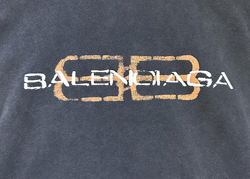 バレンシアガスーパーコピー Balenciaga ダブルBスローガンパーカー