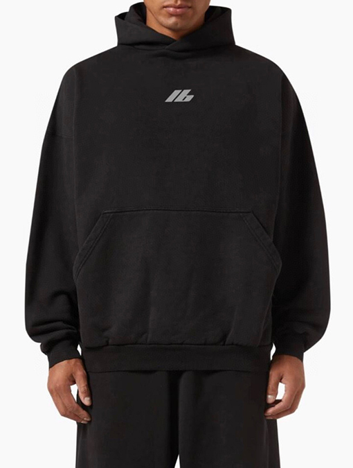 バレンシアガ Balenciaga IBスローガン反射プリントパーカー