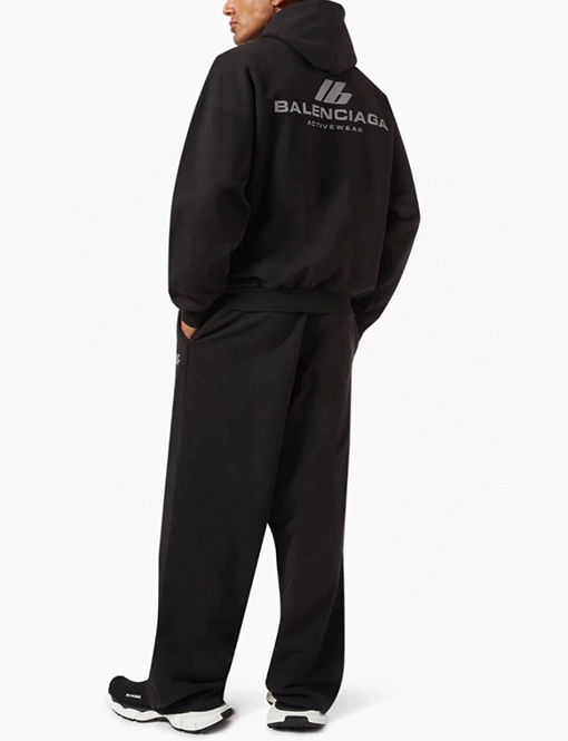 バレンシアガ Balenciaga IBスローガン反射プリントパーカー