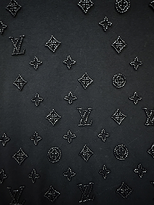 ルイヴィトンコピー グラデーションビーズニットプルオーバー