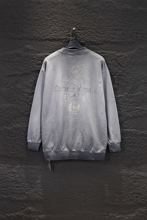 クロムハーツスーパーコピー 新作ラインストーンカラーバーニングパーカー