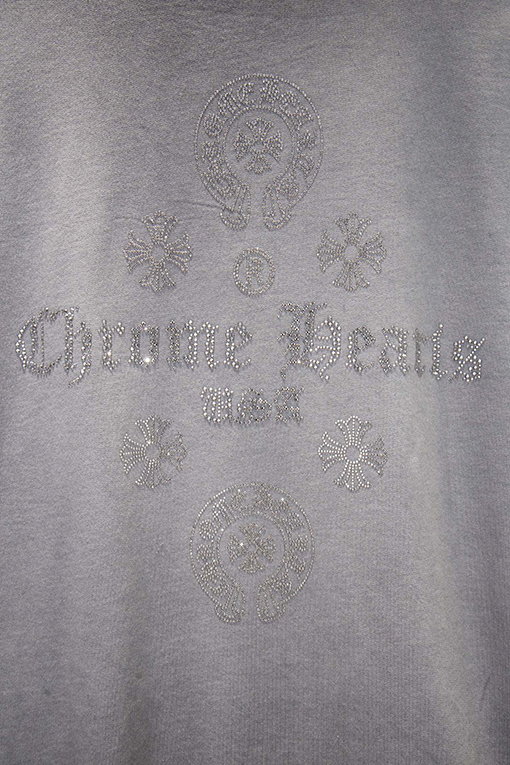 クロムハーツスーパーコピー 新作ラインストーンカラーバーニングパーカー