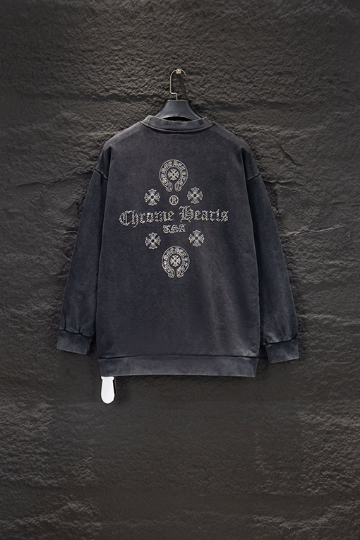 クロムハーツスーパーコピー 新作ラインストーンカラーバーニングパーカー