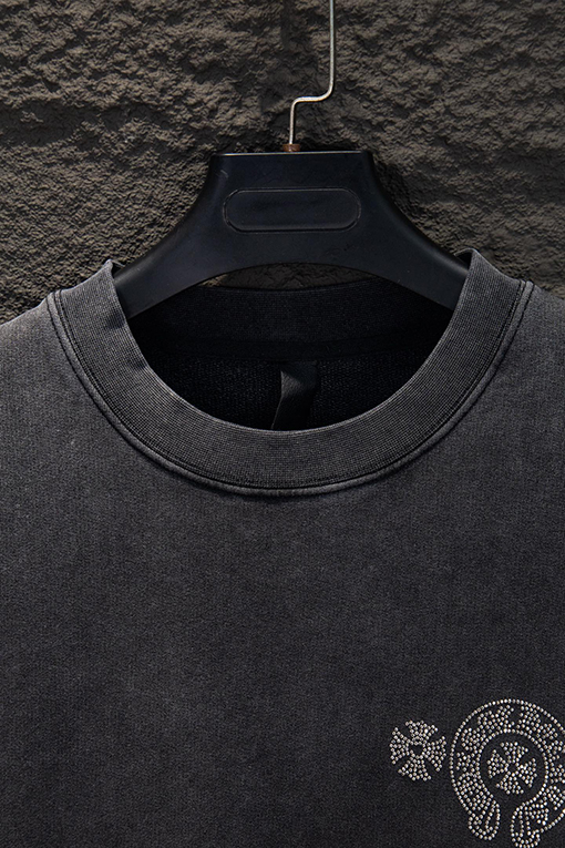 クロムハーツスーパーコピー 新作ラインストーンカラーバーニングパーカー