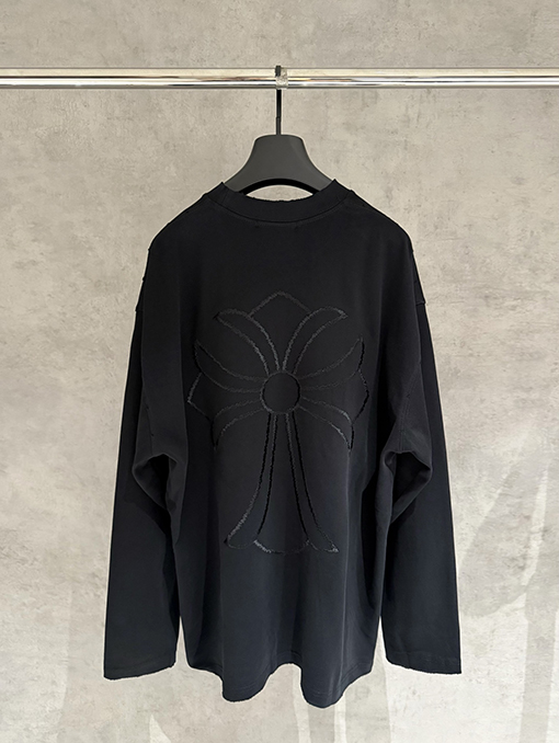 クロムハーツコピー ヘビーウェイト刺繍ロングスリーブスウェットシャツ