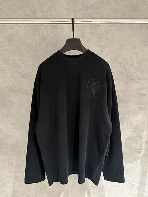 クロムハーツコピー ヘビーウェイト刺繍ロングスリーブスウェットシャツ