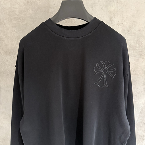 クロムハーツコピー ヘビーウェイト刺繍ロングスリーブスウェットシャツ