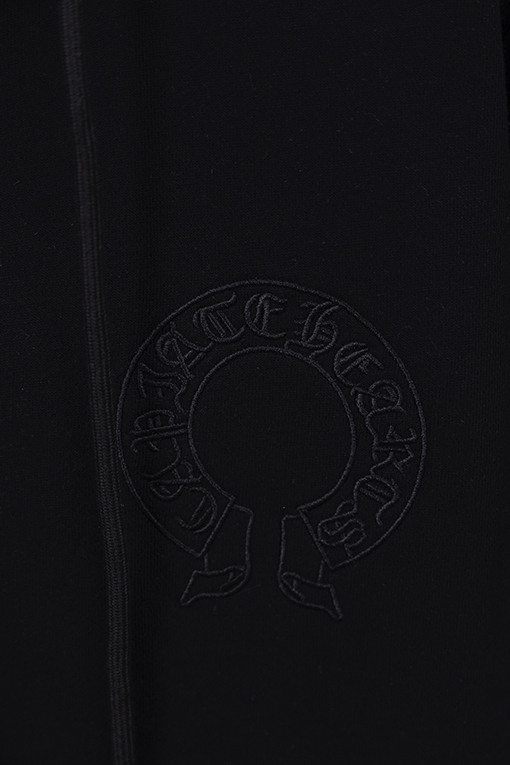 クロムハーツスーパーコピー スモールラベルレザー刺繍ジップアップフードジャケット