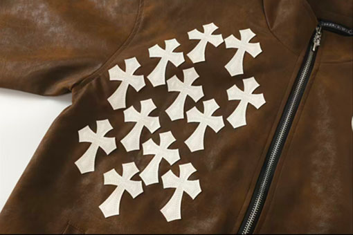 クロムハーツ ランウェイスタイルのスエードジャケット