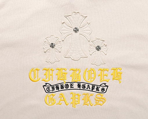 クロムハーツ 新作ウォッシュフローラルアップリケ刺繍 カーディガン スウェットシャツ