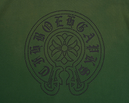 クロムハーツ クロスホースシュー ブラックダイヤモンド ヘビーインダストリー パーカー