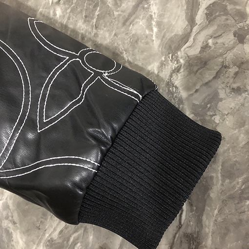 ルイヴィトン LV ファレルウィリアムズ限定刺繍レザーボンバージャケット