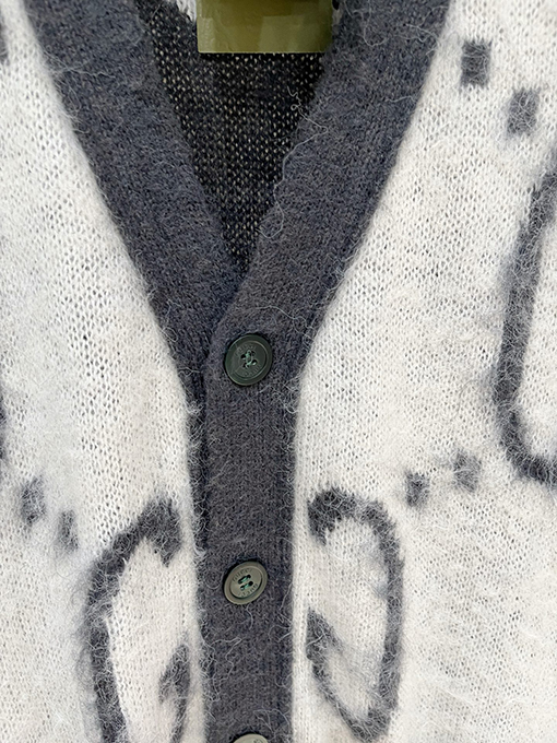 グッチ 両面ジャカードカーディガンセーター