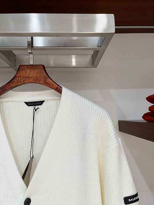 バレンシアガ Balenciaga 無地ニットカーディガン