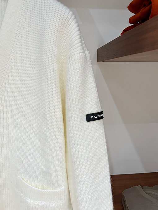 バレンシアガ Balenciaga 無地ニットカーディガン
