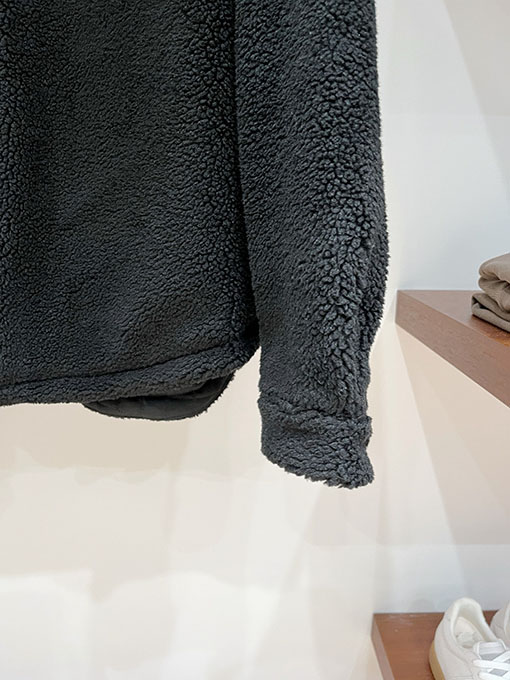 バレンシアガ eddy Fleece テディフリーススリーブパッチジャケット