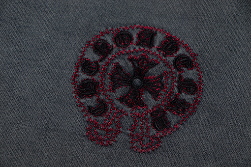 クロムハーツコピー 高品質のヘビーデューティー刺繍入りテリースウェットシャツ