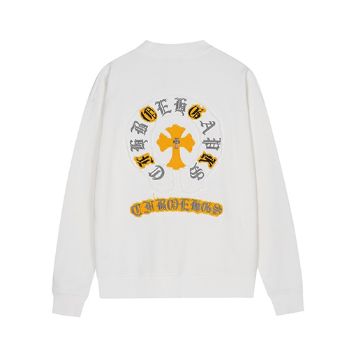 クロムハーツ クラシック高品質のヘビーデューティー刺繍入りテリースパーカー