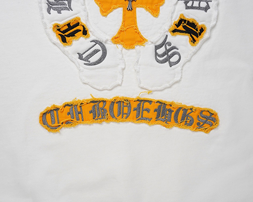 クロムハーツ クラシック高品質のヘビーデューティー刺繍入りテリースパーカー