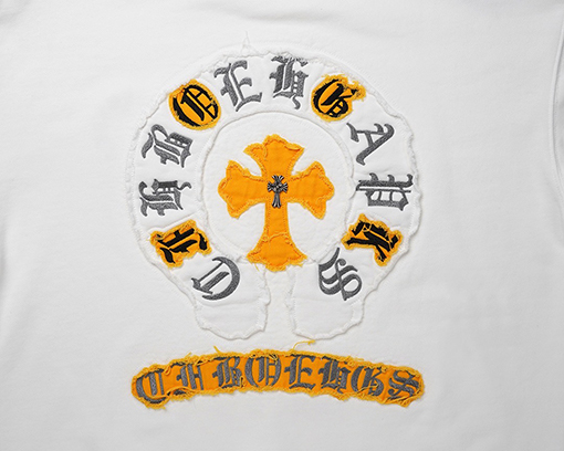 クロムハーツ クラシック高品質のヘビーデューティー刺繍入りテリースパーカー