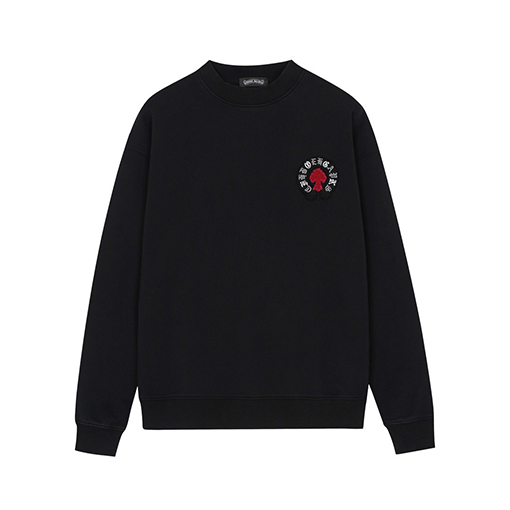 クロムハーツ クラシック高品質のヘビーデューティー刺繍入りテリースパーカー