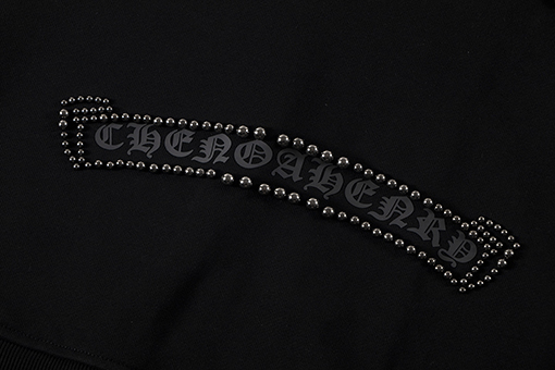 クロムハーツスーパーコピー 高品質のテリークロスのフード付きジップアップスウェットシャツ