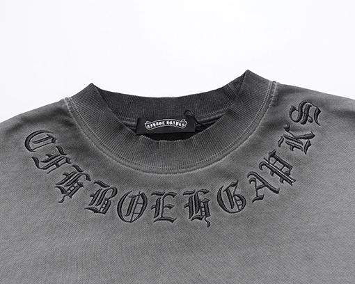 クロムハーツ 新しいヘビーデューティーアップリケ刺繍スウェットシャツ