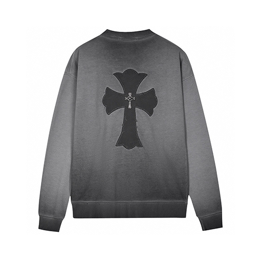 クロムハーツ 新しいヘビーデューティーアップリケ刺繍スウェットシャツ