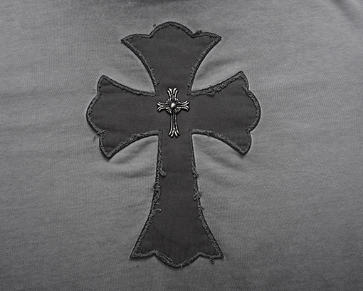 クロムハーツ 新しいヘビーデューティーアップリケ刺繍スウェットシャツ