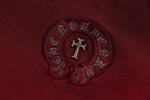 クロムハーツコピー 高品質のヘビーデューティーアップリケ刺繍入りテリースウェットシャツ