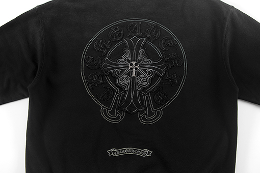 クロムハーツコピー 高品質のヘビーデューティーアップリケ刺繍入りテリースウェットシャツ