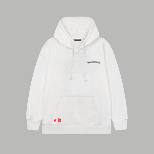 クロムハーツ カラーブロックのロゴレターダブルヤーンピュアコットンフード付きスウェットシャツ