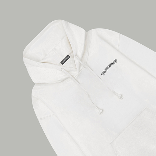 クロムハーツ カラーブロックのロゴレターダブルヤーンピュアコットンフード付きスウェットシャツ