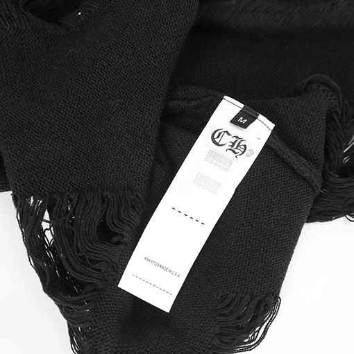 クロムハーツスーパーコピー 馬蹄形のダメージニットセーター