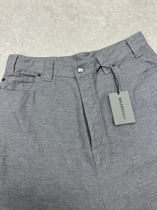 バレンシアガコピー 刺繍入りワイドレッグパンツ