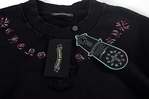 クロムハーツ 刺繍入りテリースウェットシャツ
