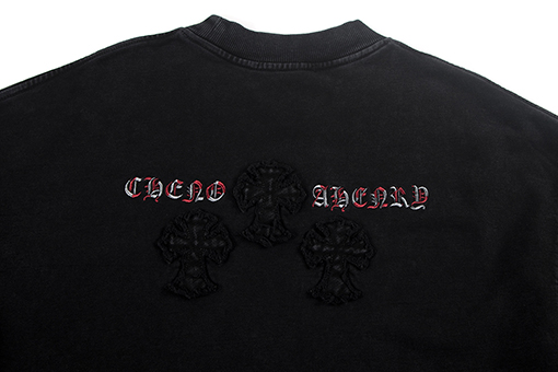 クロムハーツ 刺繍入りテリースウェットシャツ