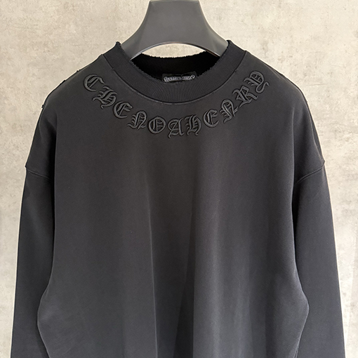 クロムハーツコピー 新作アップリケ刺繍ロングスリーブスウェットシャツ