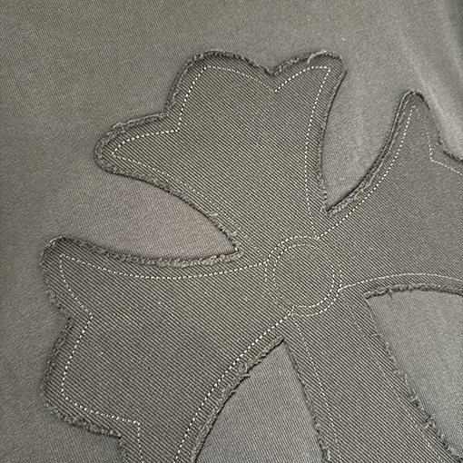 クロムハーツコピー 新作アップリケ刺繍ロングスリーブスウェットシャツ