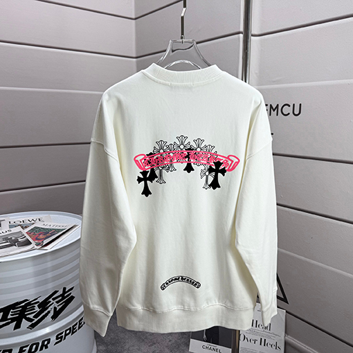 クロムハーツ 新しい馬蹄十字架サンスクリットスウェットシャツ